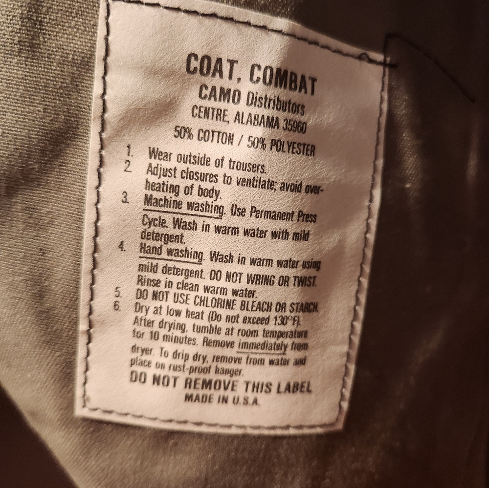 Camo Jacket Xl Tall Heavy Duty - Picture 7 of 7